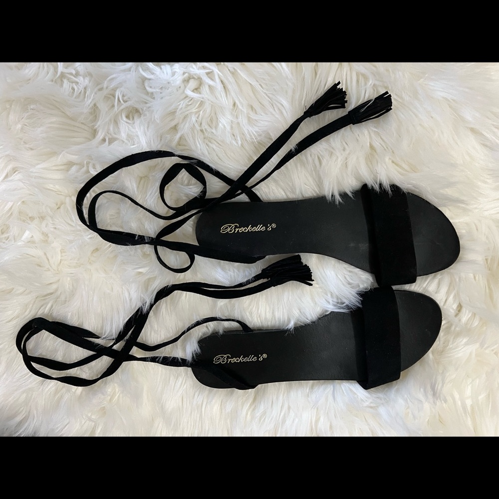 Black Flat sandals